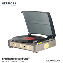 HERMOSA nT Brad Retro record GREY ubhgR[hv[[ O[ GAD001002GY Be[W g  R[h bluetooth Xs[J[ CeA