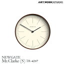 【レビューでプレゼント】NEWGATE Mr,Clarke S ニューゲート ミスタークラーク S TR-4287 直径28cm アナログ 電池式 木製 おしゃれ アメリカン ミッドセンチュリー ビンテージ ウォールクロック 壁掛け時計 プレゼント お祝い 新築祝 レトロ アートワークスタジオ