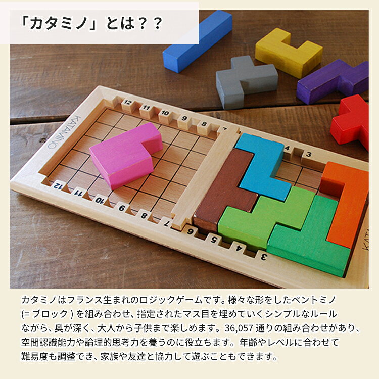 【レビューでプレゼント】KATAMINO カタミノ 3D問題集付き Gigamic ギガミック パ...