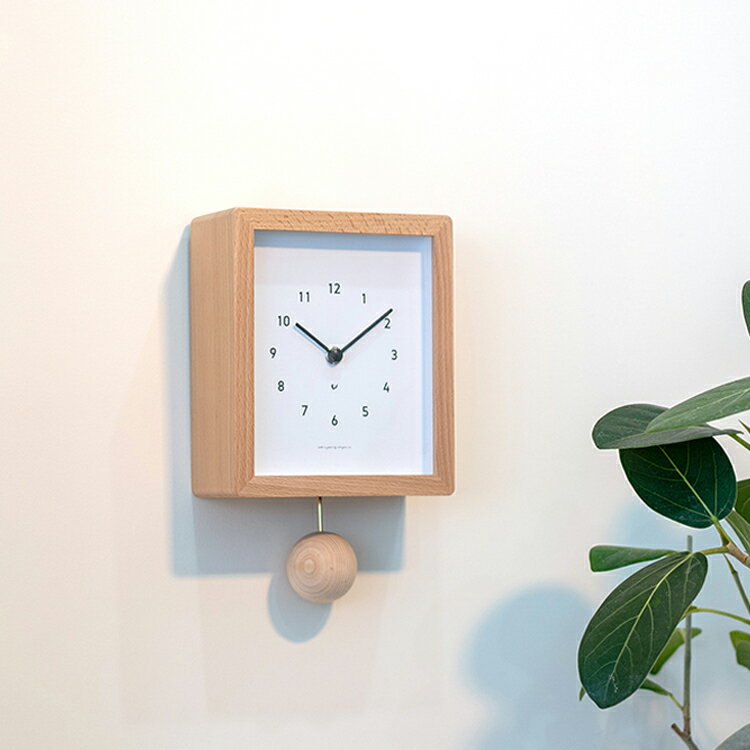 【レビューでプレゼント】Blanc CLOCK ブランクロック INTERZERO インターゼロ 日本製 振り子時計 時計 壁掛け アンティーク アナログ 北欧 モダン おしゃれ かわいい 子供部屋 雑貨 贈り物 結婚祝い 新築祝い 部屋 リビング シンプル 高級感 ウッド 木 木製 振り子 知育時計 [2]