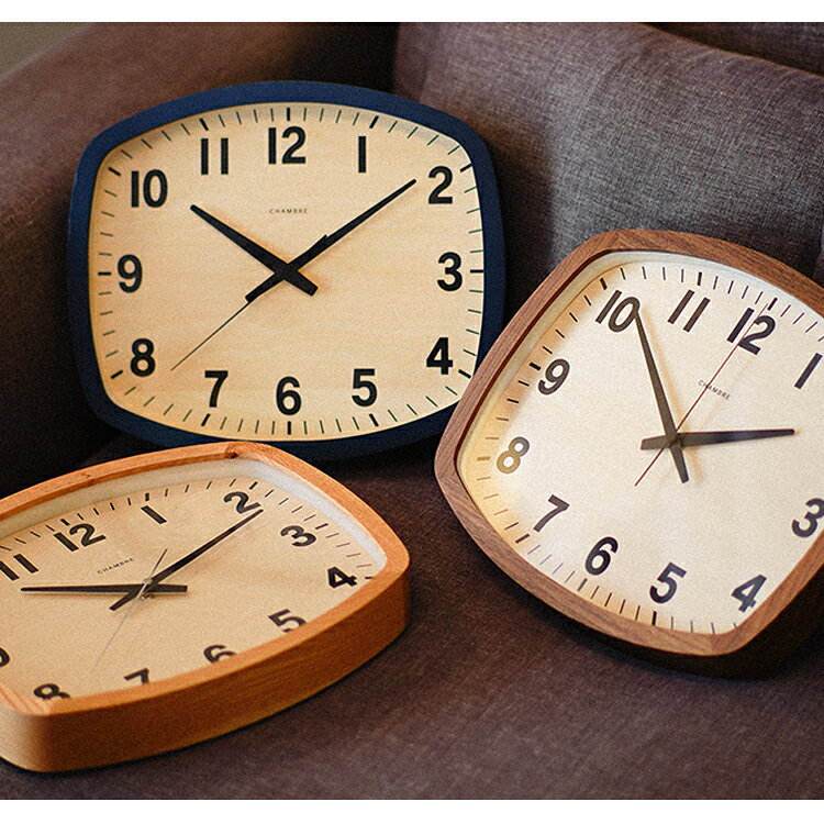 【レビューでプレゼント】INTERZERO インターゼロ 日本製 R-SQUARE CLOCK CH-028 ...