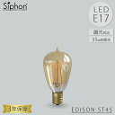 【レビューでプレゼント】EDISON ST45 LDF115D LED電球 エジソン 側面円すい形 ビートソニック BeatSonic 3年保証 フィラメントL...