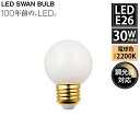 【レビューでプレゼント】LED電球 ボール球 クリア E26 30W相当 3W SWB-LDG4L-G50LW-24 調光対応 スワン電器 LEDランプ 天井照...