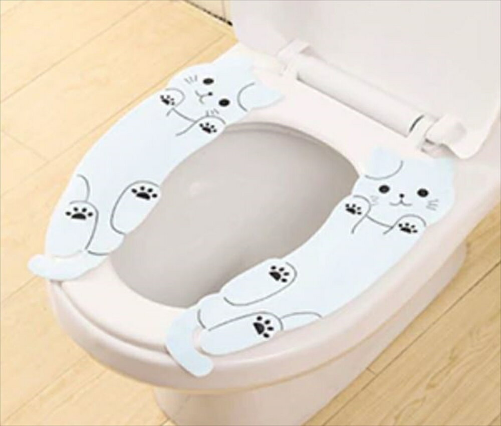 【猫の便座カバーシート トイレカバー】蓋カバー 潔癖 清潔 バスルーム ユニットバス 一人暮らし おしゃれ オシャレ かわいい トイレ ふたカバー ねこ ネコ 猫 動物 ペット 便利グッズ SH1