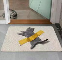 【リアルな猫の多目的マット】バスマット 玄関マット トイレマット ガレージマット オフィスマット ドアマット ねこ ネコ 猫 カーペット かわいい リアル 贈り...