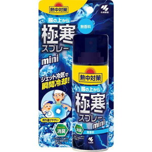 《小林製薬》 熱中対策 服の上から極寒スプレー 無香料 mini 93mL