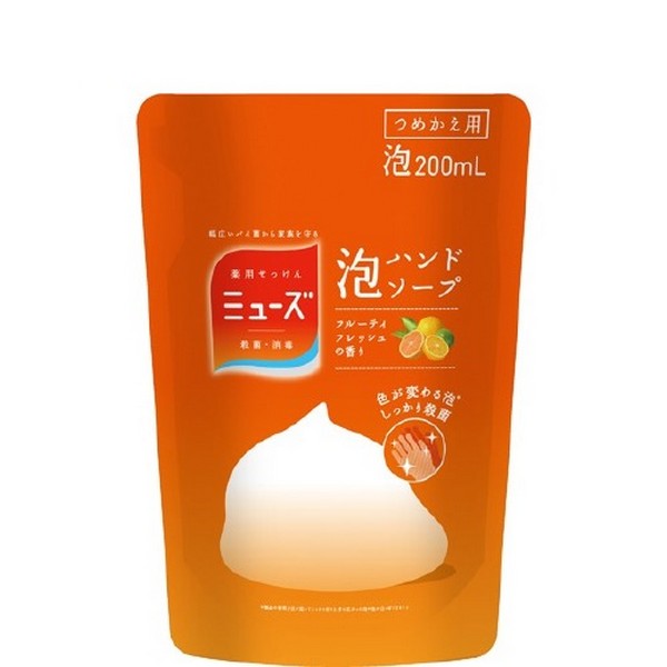 《レキットベンキーザー・ジャパン》 ミューズ 泡ハンドソープ フルーティフレッシュ つめかえ用200ml (薬用ハンドソープ) 【医薬部外品】