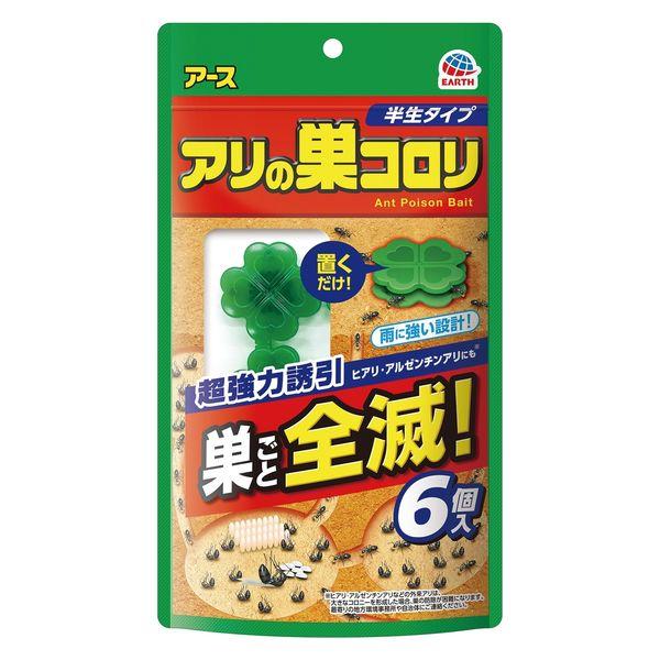 《アース製薬》 アリの巣コロリ 半生タイプ 6個入