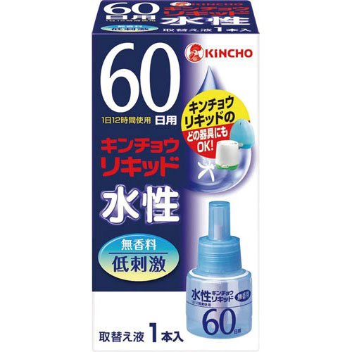 【防除用医薬部外品】《KINCHO》 水性キンチョウリキッド 60日 無香料 取替え液