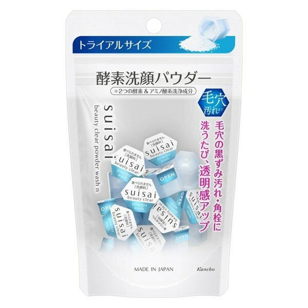 《カネボウ》 suisai(スイサイ) ビューティクリア パウダーウォッシュN トライアル 0.4g×15個