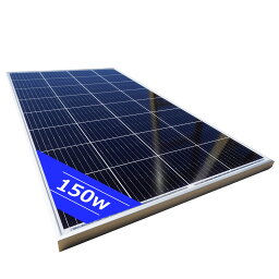 ソーラーパネル 150W 18V 単結晶 高発電効率 アウトドア キャンプ 自家発電 蓄電 災害 停電 テスター付き