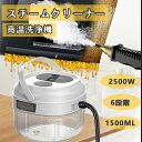 蒸気洗浄機 6段階調整 スチームクリーナー 掃除用具 台所用油汚れクリーナー ブラシヘッド付き 手袋付き 2500W 110V 105℃ 高温 高圧 ダニ駆除 大容量 台所/キッチン/油煙/油汚れ/洗濯機/エアコン/カー/ホテル
