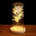 24Kゴールドローズ 金箔 薔薇 造花ライト 箱付き 木製ベース 記念日 母の日 プレゼント 女性 彼女 贈り物 プリザーブドフラワー 枯れない バレンタイン装飾