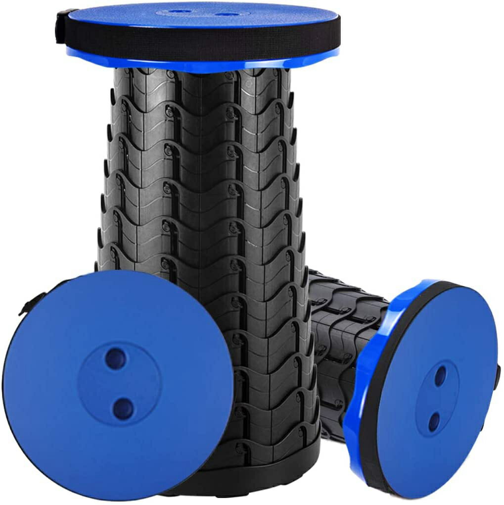 折りたたみ椅子 アウトドア チェア 伸縮式 キャンプ スツール 軽量 持ち運び【耐荷重180kg】一秒開閉で..