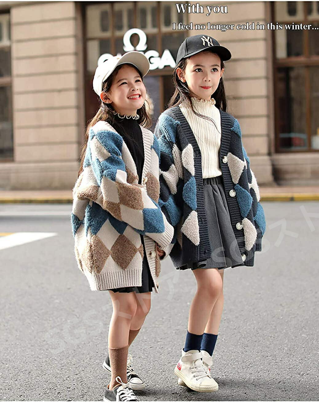 カーディガン 女の子 ニットセーター 子供服 コート 長袖 ガールズ アウター シンプル カットソー ロング丈 ジュニア 通園通学 キッズ トップス 厚手 防寒保温 人気 カジュアル オシャレ秋冬 110-170