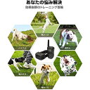 無駄吠え防止首輪 トレーニング ペット用品 愛犬訓練用しつけ用首輪 犬訓練首輪 グッズ ワイヤレス リモートコントロール 300メートル通信可能 ビープ音 バイ...