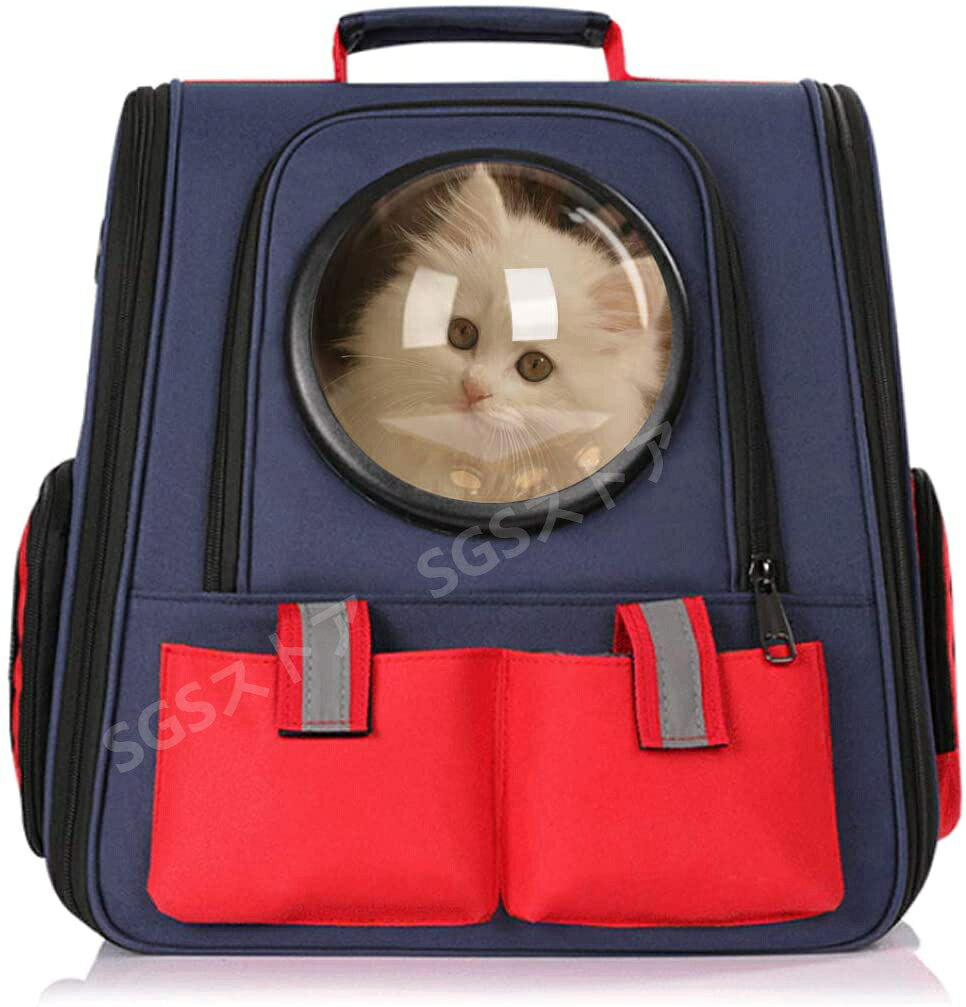 ペットキャリーバッグ 大容量 猫用キャリー 猫 きゃりーバッグ リュック 宇宙船カ...