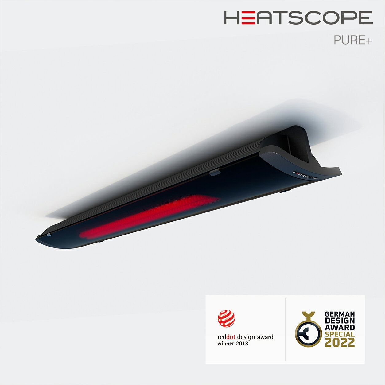 商品仕様 商品名 HEATSCOPE PURE+ メーカー型番 MHS-PH3000 カラー ブラック／ホワイト サイズ (mm) 幅1044 × 高さ166 × 奥行87mm ヒーター方式 カーボン式遠赤外線ヒーター 電源・消費電力 単相　 200V / 3000W / 15A 重量 7.5kg（ガラス使用時）　6.5kg（グリッド使用時） 暖かさの範囲 3.5m × 4.5m 設置推奨高さ 2.4m ～ 2.8m 操作方法 壁スイッチ(推奨)/専用アプリ 暖かさの目安 +10.5度程度 ランニングコスト 1時間75円程度 ※ 電気代の目安は、1時間あたりの電気料金単価を25円/KWhとして計算しています。電気代はご契約内容によって異なります。 納期の目安 在庫がある場合：1週間 在庫がない場合：2ヶ月 設置場所 Indoor & Outdoor 同梱物 取り付けに必要な最低限の取り付け金具が備わっています。 ※暖房範囲および体感温度は目安です。設置環境、外気温、風、設置高さなどにより異なります。