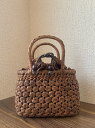 【Fashion THE SALE割引】山葡萄 山葡萄かごバッグ 手作り 花編み 籠バッグ 内布あり ミニサイズ(約)幅20×本体高さ16×マチ8cm