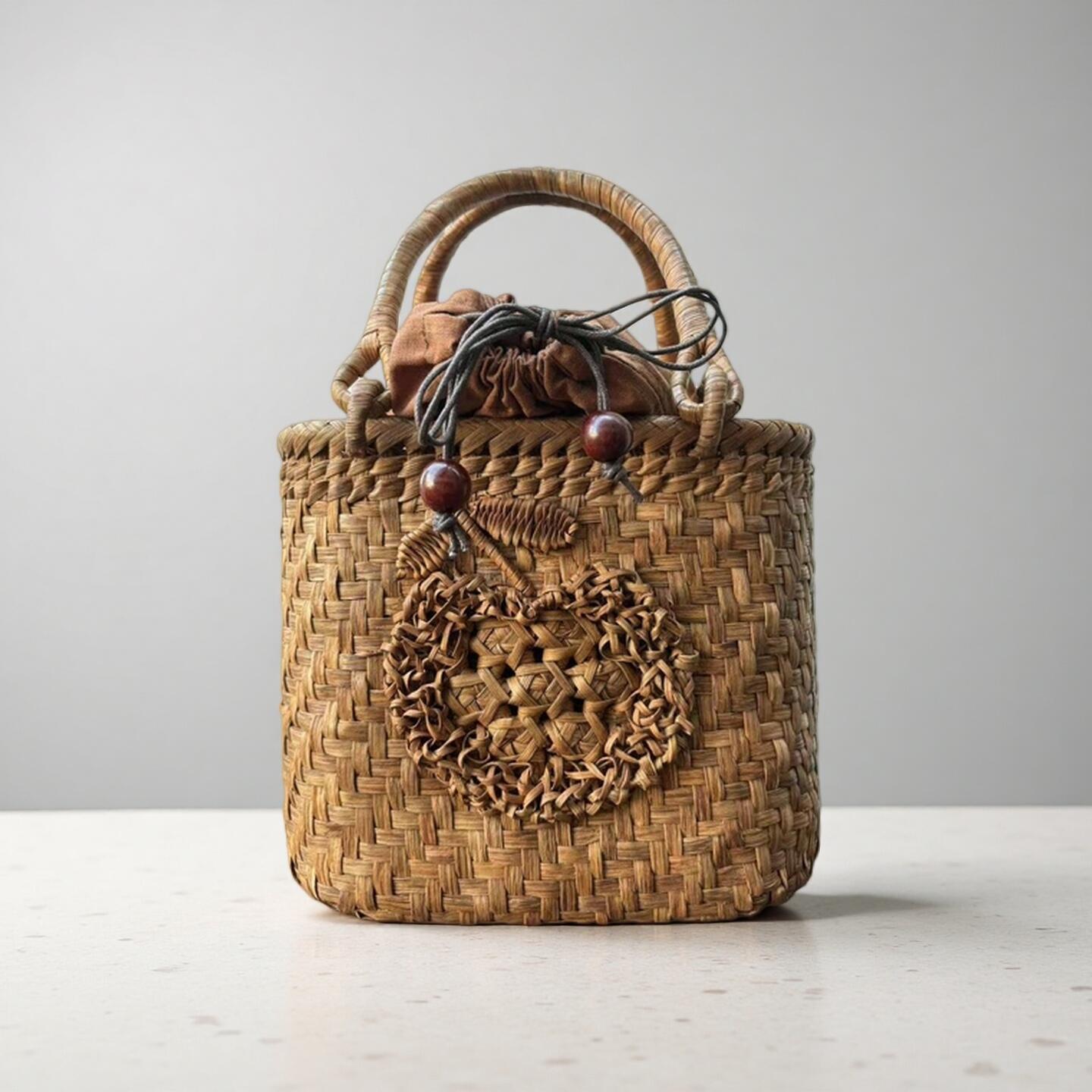 楽天市場】網代編み 山葡萄籠バッグの通販