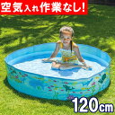 空気不要 プール ビニールプール ガーデンプール 120cm JL-687966 (ig-7966) 子供用 家庭用プール 小型 ベビープール 夏 水遊び 夏休...