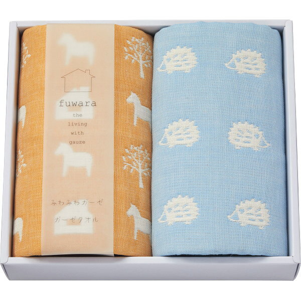 ふわら 四重織フェイスタオル2枚セット FWR2033 ガーゼタオル 4重 レディース ギフト 綿100% 内祝い 出産祝い 結婚祝い ギフトセット ラッピング...
