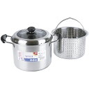 ローザー IH対応パスタポット22cm ガラス窓付蓋 RB-2319 B076-081 ラッピング無料 のし無料 メッセージカード無料 ギフト 詰め合わせ ギフ...