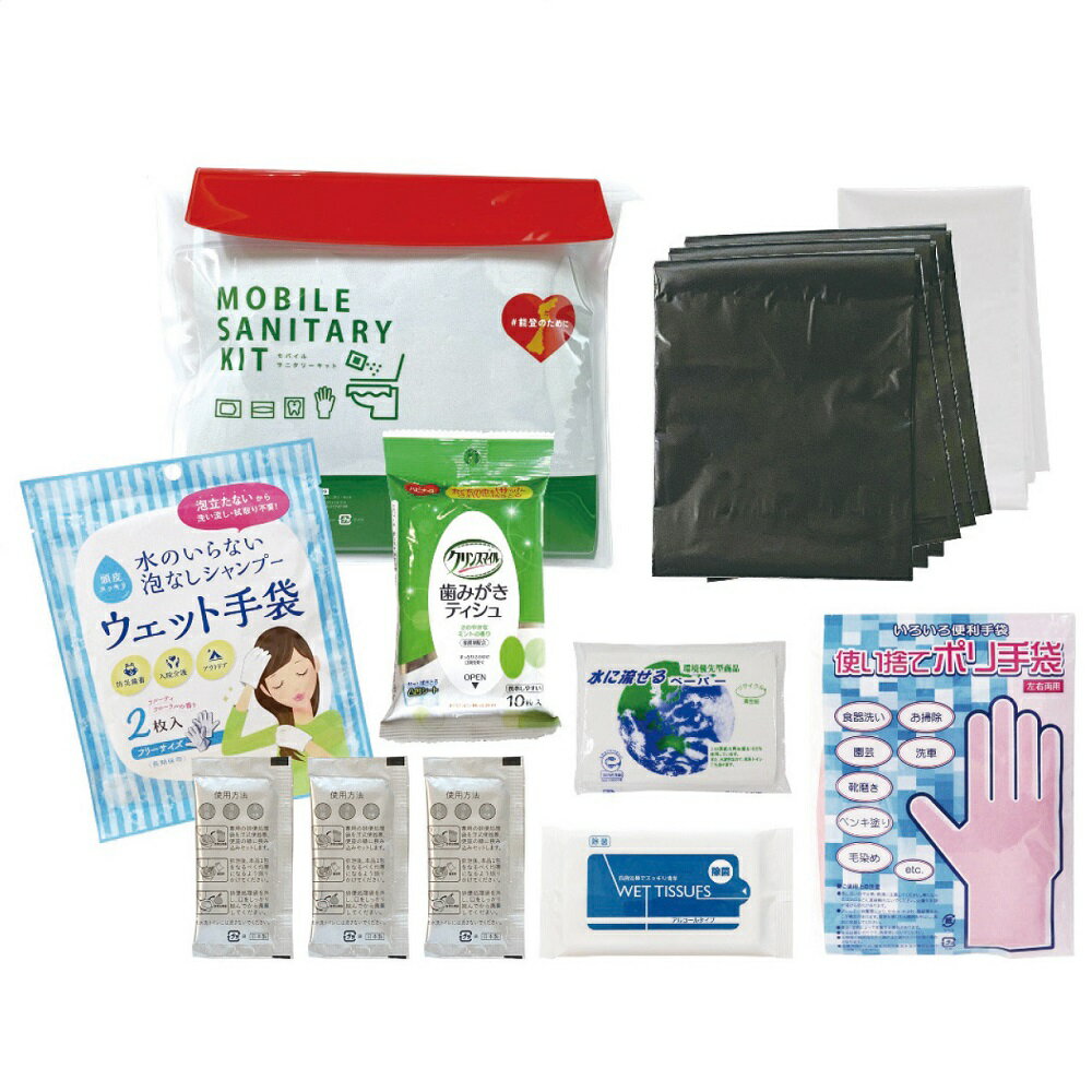 能登のために モバイルキット FNT-D 4301-028 防災グッズ 防災セット 非常用持ち出し袋 防災バッグ 避難セット 災害グッズ 防災 女性 トイレ 簡...