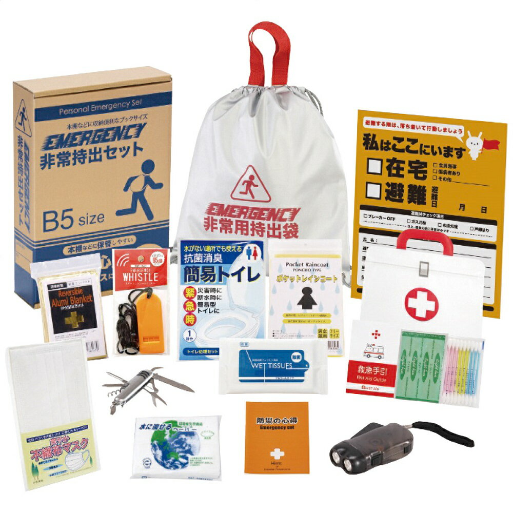 非常持出13点セット FX-30 4309-048 防災グッズ 防災セット 非常用持ち出し袋 防災バッグ 避難セット 災害グッズ 防災 女性 ライト 懐中電灯 ...