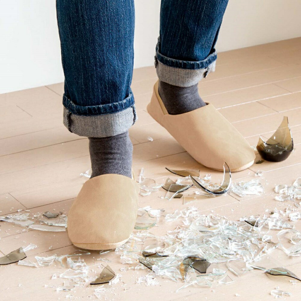 防災ルームシューズ ITSUMO ベージュM L 4315-065 4315-077 防災グッズ 災害対策グッズ 防災スリッパ 地震 避難所 スリッパ 防活スリ...