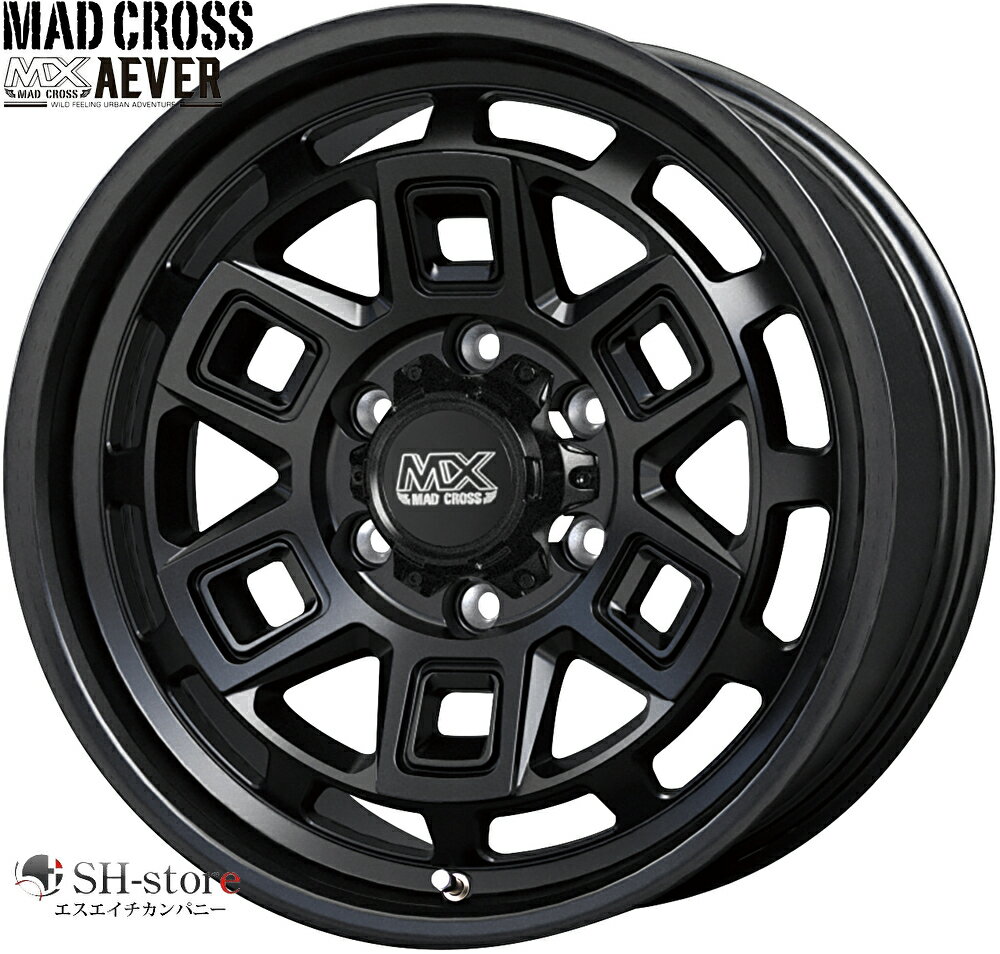 マッドクロス(MADCROSS)アイヴァー 16インチ【215/65R16ホイールタイヤセット】200系ハイエース・キャラバンに最適〈タイヤ銘柄選べます！〉