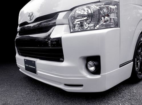 415コブラ（ラブラーク） 【ワイド用】 CLEANLOOK4フロントスポイラー未塗装　200系ハイエースワイドボ..
