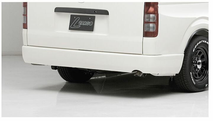 ボクシースタイル（BOXYSTYLE）　【ナロー用】リアフラットバンパー未塗装 200系ハイエース1～7型標準ボディ