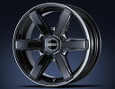 ESSEX(エセックス) EC ブラックリムフランジポリッシュ17インチ 【厳選輸入215/60R17ホイールタイヤセット】 200系ハイエースに最適〈タイヤ銘柄選べます！〉