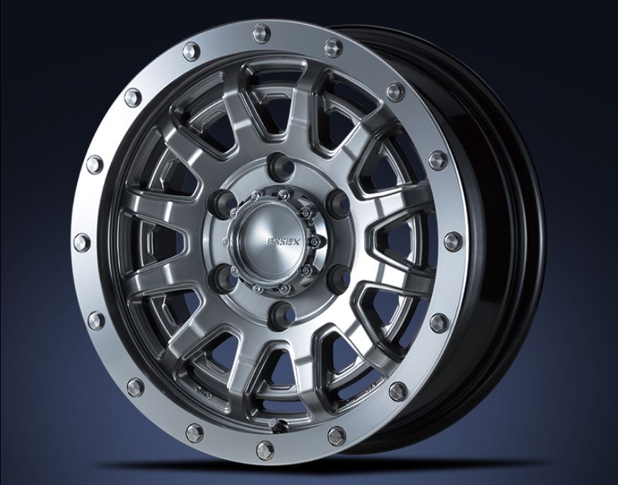 ESSEX(エセックス) EX ハイパーグロス 15インチ 【厳選輸入195/80R15ホイールタイヤ4本セット】 200系ハイエースに最適〈タイヤメーカー選べます！〉