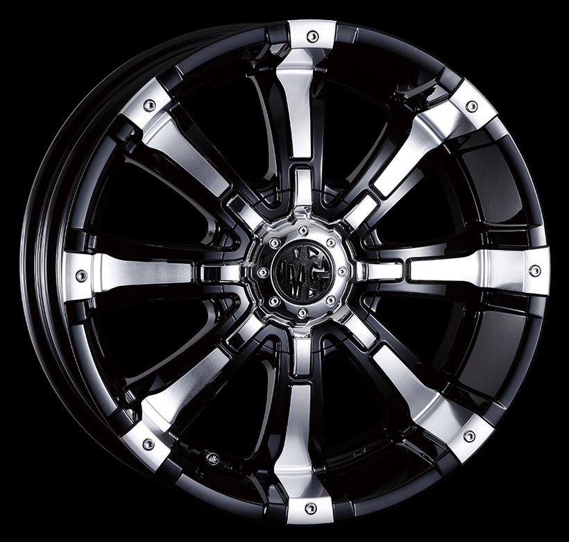 樂天商城 - クリムソン エムジービースト(MG BEAST) ブラックポリッシュ 16インチ 【厳選輸入215/65R16ホイールタイヤ4本セット】 200系ハイエースに最適〈タイヤメーカー選べます！〉