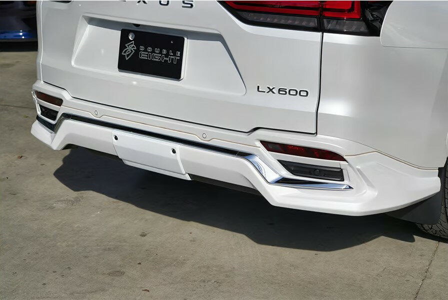 レクサスLX600【LEXUSモデリスタスカート用エアロ装着車】ヒッチメンバーカバー未塗装ダブルエイト(DOU..