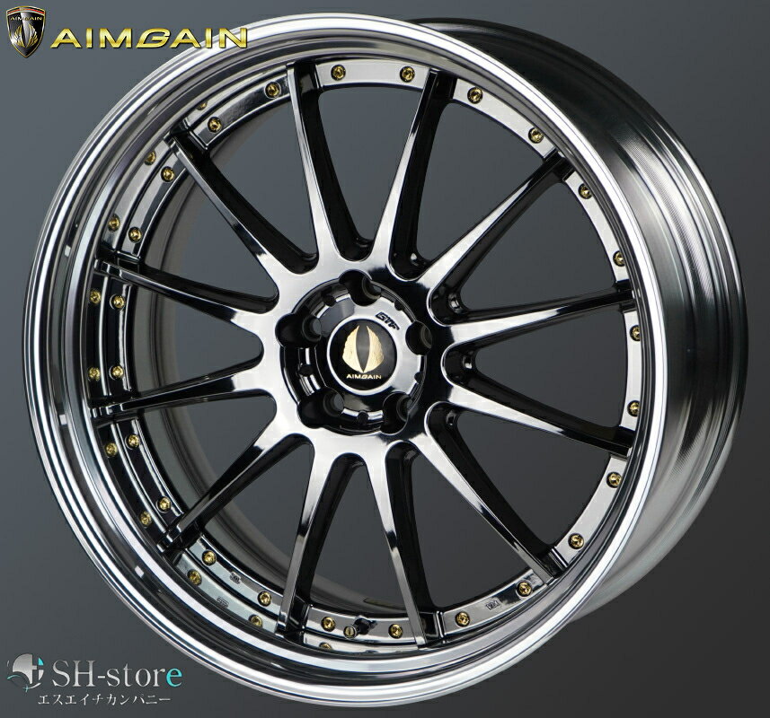 レクサスLS500/LC500タイヤホイールセットAIMGAIN-GTF(エイムゲイン2P)22インチ【厳選国産255/35R22&285/30R22】最高級車LEXUSに最適〈タイヤ銘柄選べます〉