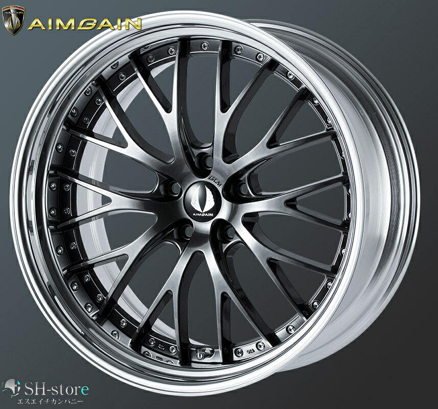 レクサスLS460タイヤホイールセットAIMGAIN-GLM(エイムゲイン2P)21インチ【厳選輸入245/35R21&285/30R21】LEXUS LS600hLに最適〈タイヤ銘柄選べます〉