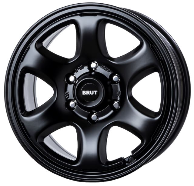 樂天商城 - BRUT(ブルート) BR-44 ミリタリーブラック 16インチ 【厳選輸入215/65R16ホイールタイヤセット】 200系ハイエースに最適〈タイヤメーカー選べます！〉