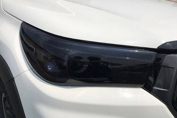 GUN125ハイラックス LED用ヘッドライトカバー【ダークスモーク】