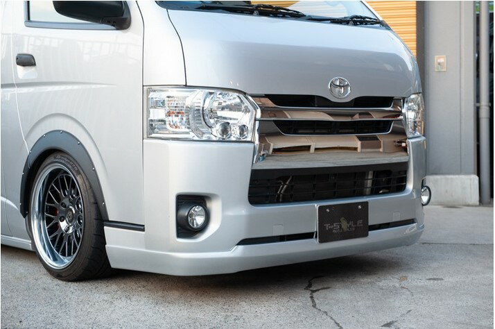 楽天エスエイチカンパニーTSDスタイル フロントスポイラー【タイプ2】 未塗装 200系ハイエース4型～6型標準ボディ専用