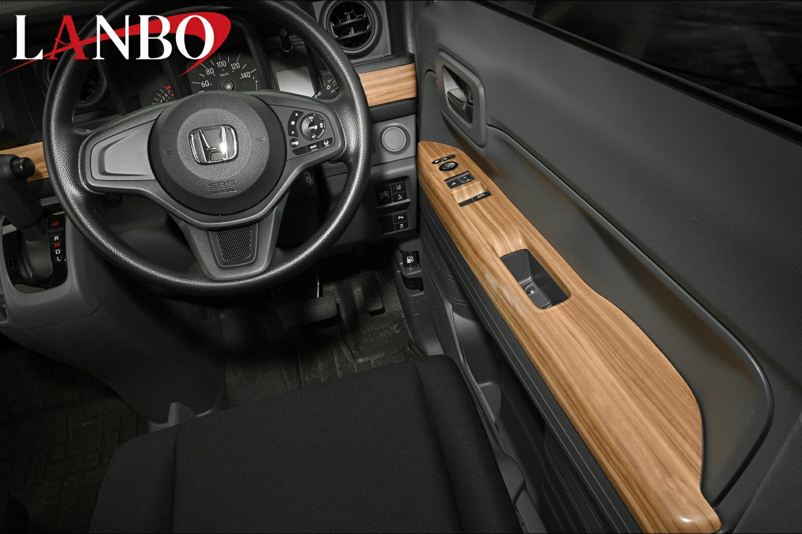 N-VAN(JJ1/2)パワーウィンドウスイッチパネル【ピアノブラック/カーボン調/ライトブラウン/ダークブラウン】LP1210 ランボ(LANBO)