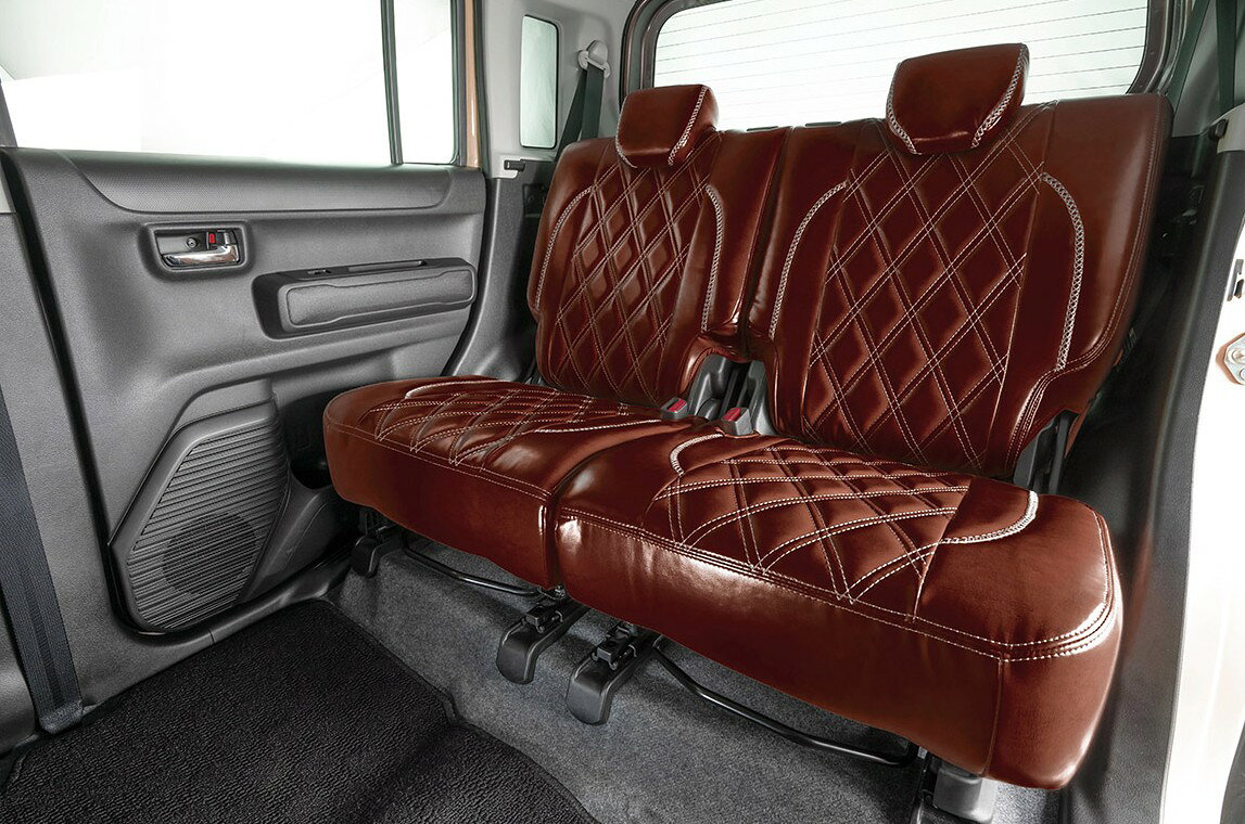 MR52S/MR92Sハスラー専用 オールドシリーズシートカバー【ダークブラウン】フロン...