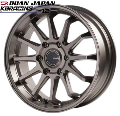 KBレーシングS-12 18インチ6.5J+38【225/50R18ホイールタイヤセット】200系ハイエースに最適〈タイヤ銘柄選べます〉舞杏/BUANJAPAN
