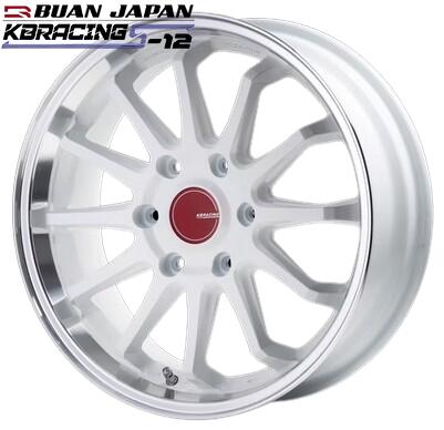 KBレーシングS-12 18インチ6.5J 38【225/50R18ホイールタイヤセット】200系ハイエースに最適〈タイヤ銘柄選べます〉舞杏/BUANJAPAN