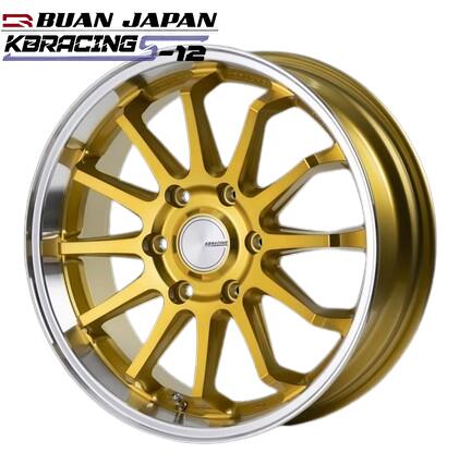 樂天商城 - KBレーシングS-12 18インチ6.5J+38【225/50R18ホイールタイヤセット】200系ハイエースに最適〈タイヤ銘柄選べます〉舞杏/BUANJAPAN