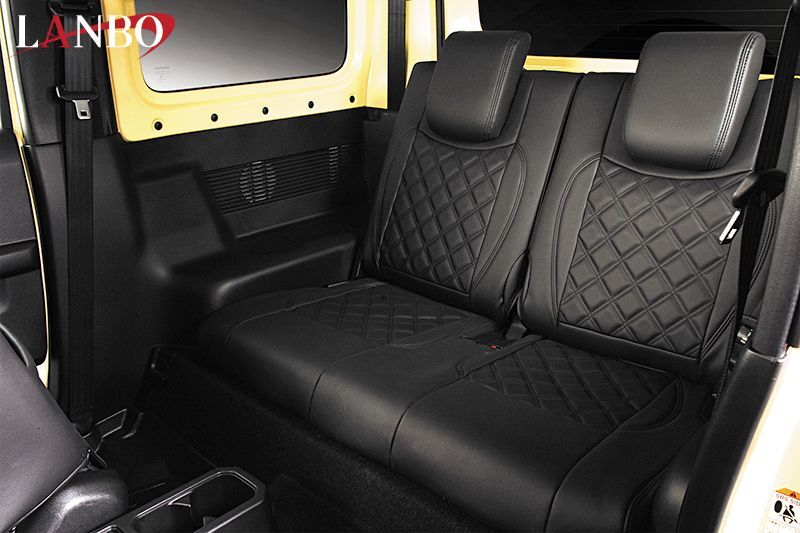 ジムニーJB64W・ジムニーシエラJB74W用 シートカバー【キルトデザインステッチ】フ...