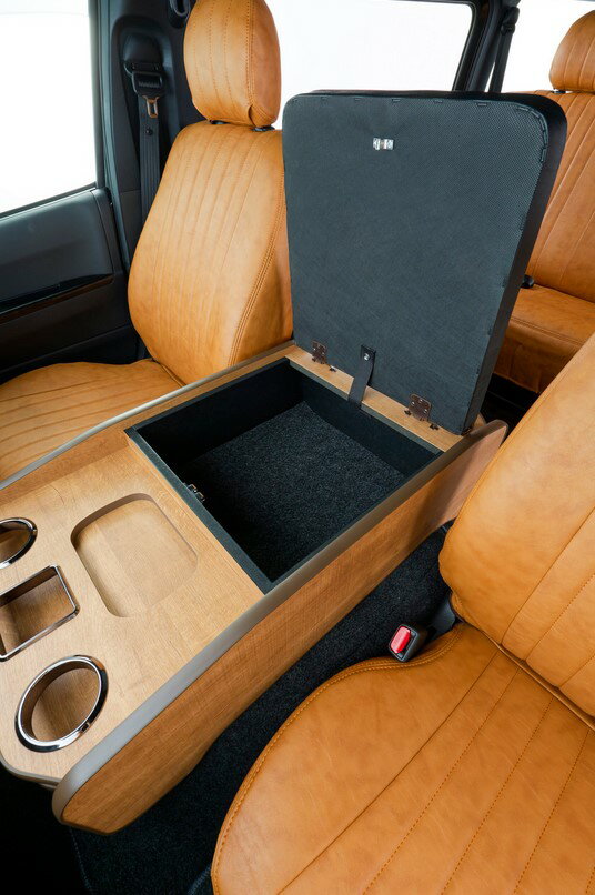 ヴィンテージセンターコンソール【ナチュラルウッド・ブラウン・ブラック】200系ハイエースワイドボディ(ハーツ/Hearts)