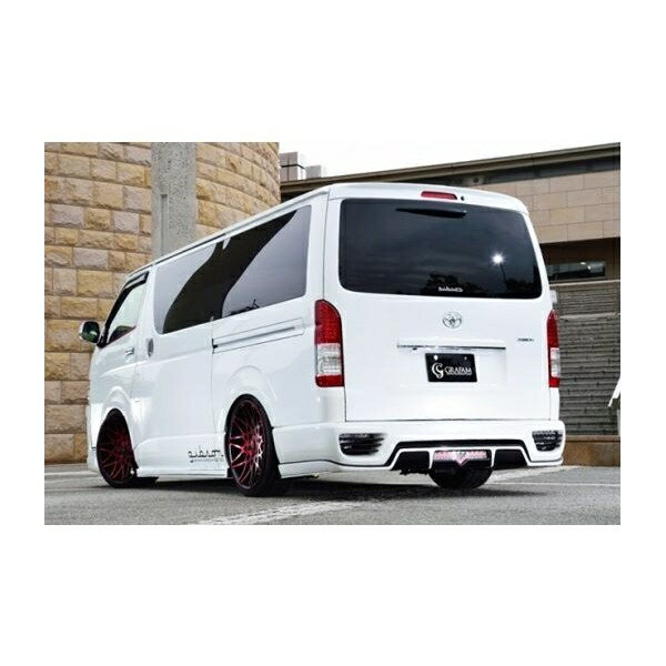 ギブソン(GIBSON)グラファムリアバンパースポイラー塗装済み/未塗装【専用マフラーカッター付き】200系..